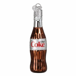 Gumdrop Mini Diet Coke Bottle Glass Ornament