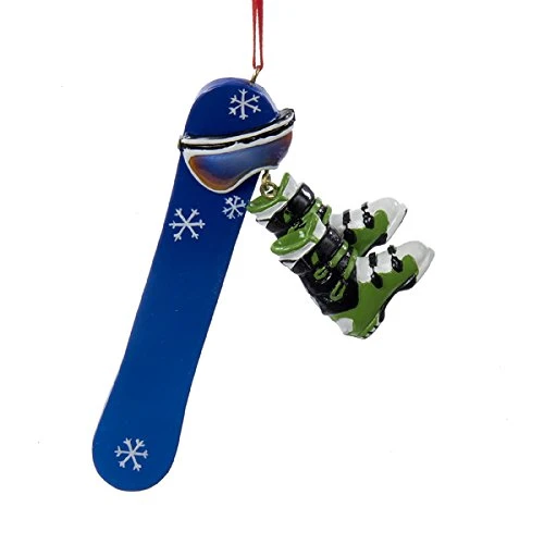 Kurt Adler Snowboard Personalizable Ornament 2 Kurt Adler Snowboard Personalizable Ornament - Image 2
