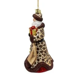 Bellissimo Glass Santa With Leopard Print Ornament 8 Bellissimo Glass Santa With Leopard Print Ornament -Country Christmas Loft Shop x84rpqmraohh7iwrrjq5
