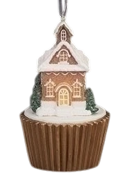 Roman Lighted Gingerbread House Ornament - Chalet