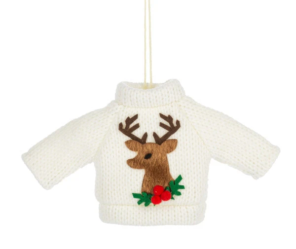 Knit Christmas Sweater Ornament - 5 Knit Christmas Sweater Ornament - - Image 5