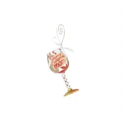 LOLITA Merry Christmas Mom - Wine Glass Ornament