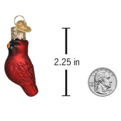 Gumdrop Mini Cardinal Glass Ornament -Country Christmas Loft Shop xgr8l5spzi1ddbckkjpn