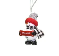 Cozy Snowman Ornament (Letters A - F) - -Country Christmas Loft Shop xhj7wc0dpqu7tvvfcqf8