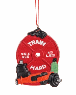 Weightlifting Ornament - Train Hard