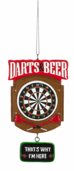 Darts And Beer Ornament