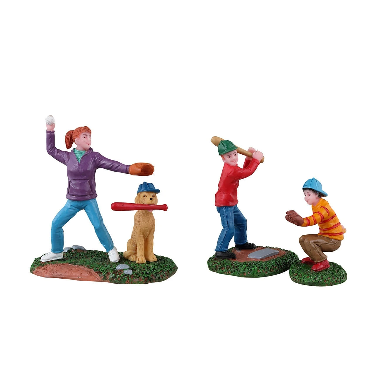 Lemax Baseball Practice - 3 Piece Set 1 Lemax Baseball Practice - 3 Piece Set