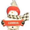 Cozy Snowman Ornament (Letters A - F) -