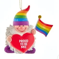 Kurt Adler Pride Gnome Ornament
