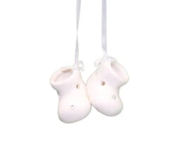 Roman Baby's First Christmas Porcelain Booties Ornament - -Country Christmas Loft Shop xt1do2pgple5u04xenh7