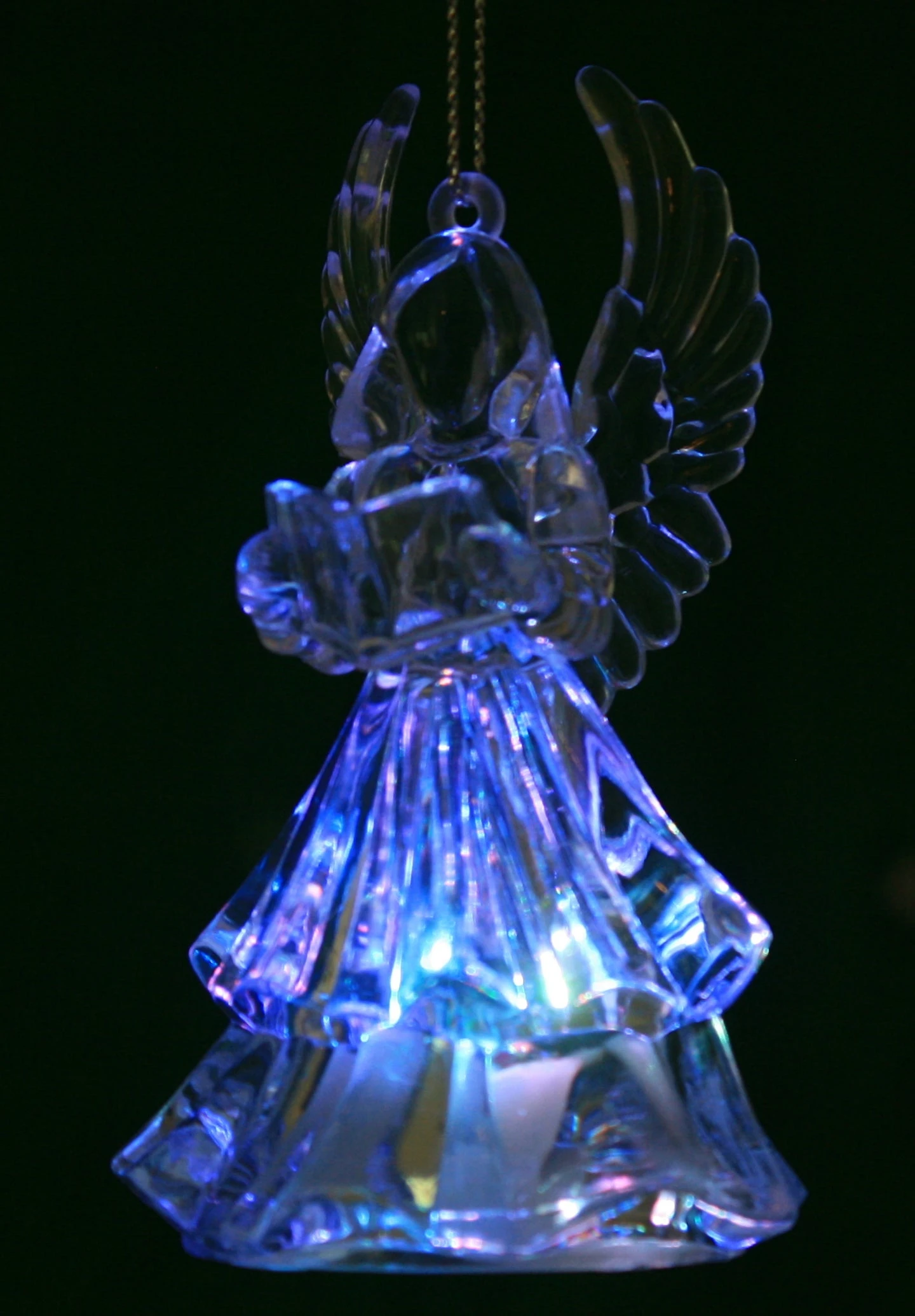 Kurt Adler Battery-Operated LED Angel Ornament - Harp 5 Kurt Adler Battery-Operated LED Angel Ornament - Harp - Image 5