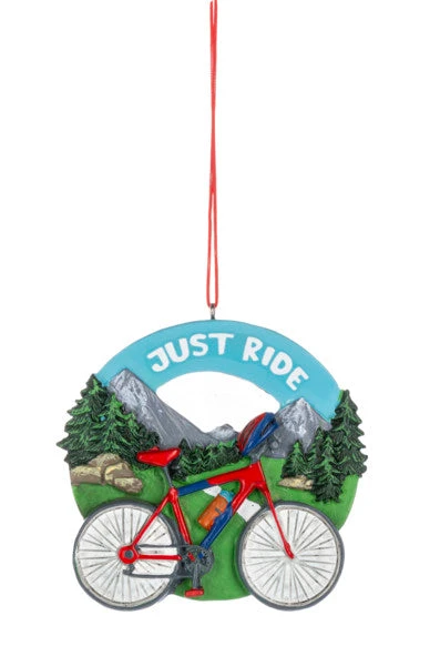 Just Ride - Biking Ornament 1 Just Ride - Biking Ornament