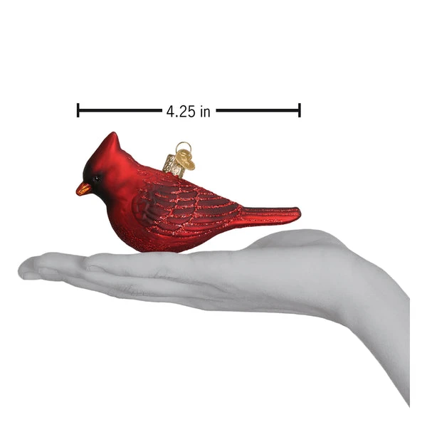Northern Cardinal Glass Ornament 4 Northern Cardinal Glass Ornament - Image 4