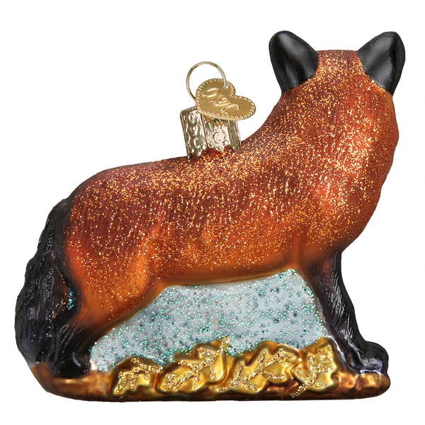 Red Fox Glass Ornament 2 Red Fox Glass Ornament - Image 2