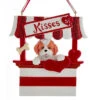 Kurt Adler Dog Kisses - Kissing Booth Ornament - Tan Shih-Tzu