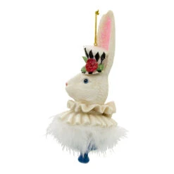 Kurt Adler Alice In Wonderland Hat Ornament - White Rabbit -Country Christmas Loft Shop y6dbmjupkidubwcjh6vj