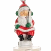 Ice Fishing Santa Ornament