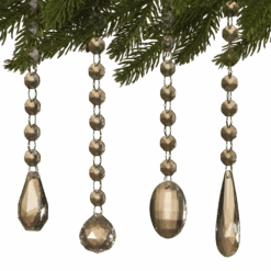 Glass Look Acrylic Jewel Ornament -