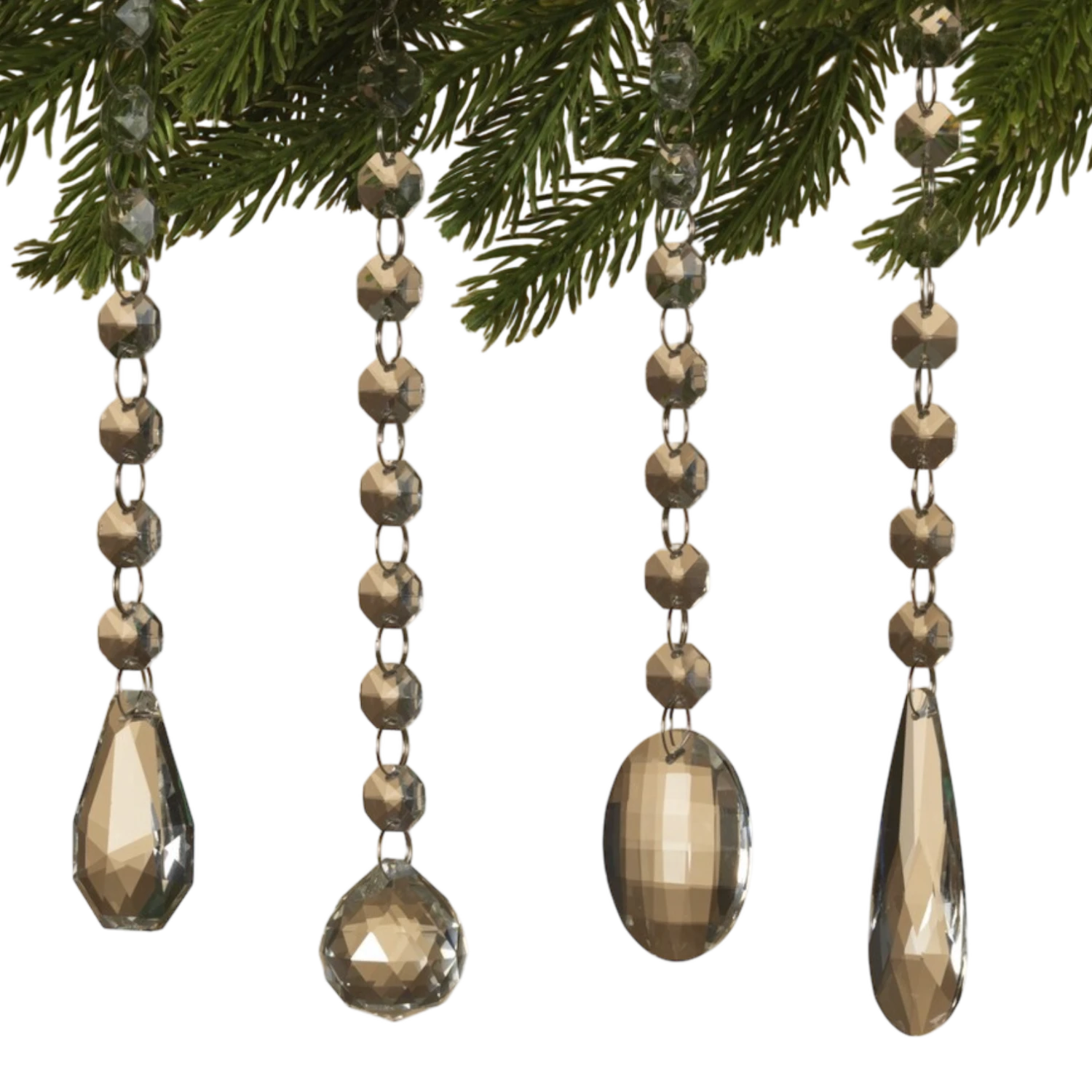 Glass Look Acrylic Jewel Ornament - 1 Glass Look Acrylic Jewel Ornament -