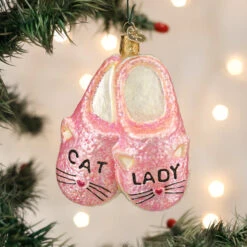 Cat Lady Slippers Ornament -Country Christmas Loft Shop yedzhxctzgevit5tcymi