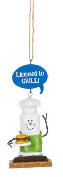 Smores Ornament - Licensed To GRILL!