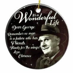 Clarence The Angel Dear George Quote Ornament