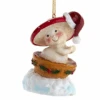 Merry Little Mushroom Ornament - Floating In A Bowl