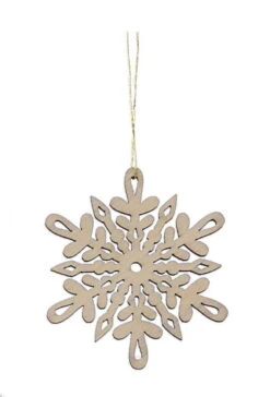 Laser Cut Wood Snowflake Ornament - Style 3 -Country Christmas Loft Shop ylwwsvp8zusvxqwwats9