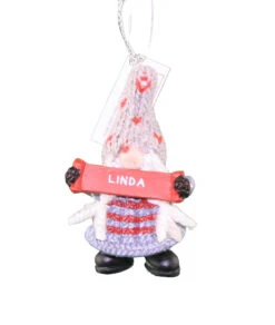 Personalized Gnome Ornament (Letters J-P) - Luke -Country Christmas Loft Shop yofhabcdoarbrily9vuu