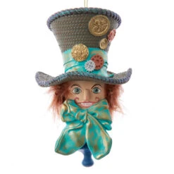 Kurt Adler Alice In Wonderland Hat Ornament - Mad Hatter