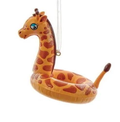 Kurt Adler Jungle Animal In Float Ornament - Giraffe