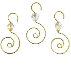 Kurt Adler Clear Acrylic Ornament Hooks 24Pc - 2.25"