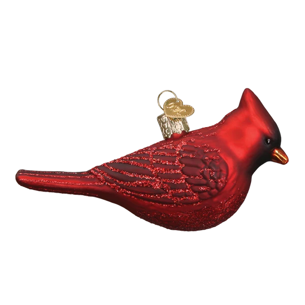 Northern Cardinal Glass Ornament 5 Northern Cardinal Glass Ornament - Image 5
