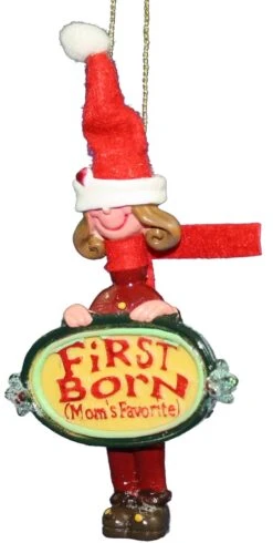 Kurt Adler 3.5 Inch Mom's Favorite Ornament - First Boy -Country Christmas Loft Shop z4mx78xv7jzhshtvpaj6
