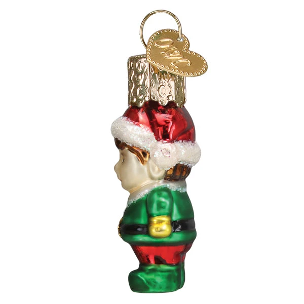 Gumdrop Mini Elf Glass Ornament 3 Gumdrop Mini Elf Glass Ornament - Image 3