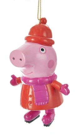 Kurt Adler Peppa Pig Plastic Ornament - Scarf