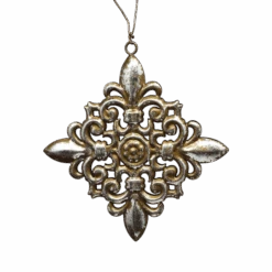 5.5 Inch Metal Ornament Filigree - Quad