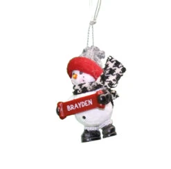 Cozy Snowman Ornament (Letters A - F) - -Country Christmas Loft Shop zbitxpj7cgtcghjr9vez