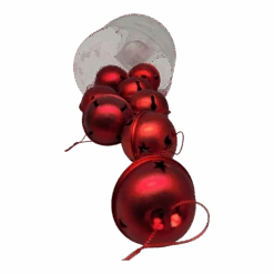 Jingle Bells (8 Pack) - 50mm - Matt Red 7 Jingle Bells (8 Pack) - 50mm - Matt Red -Country Christmas Loft Shop zbtgyh0elw4iliyyssqg