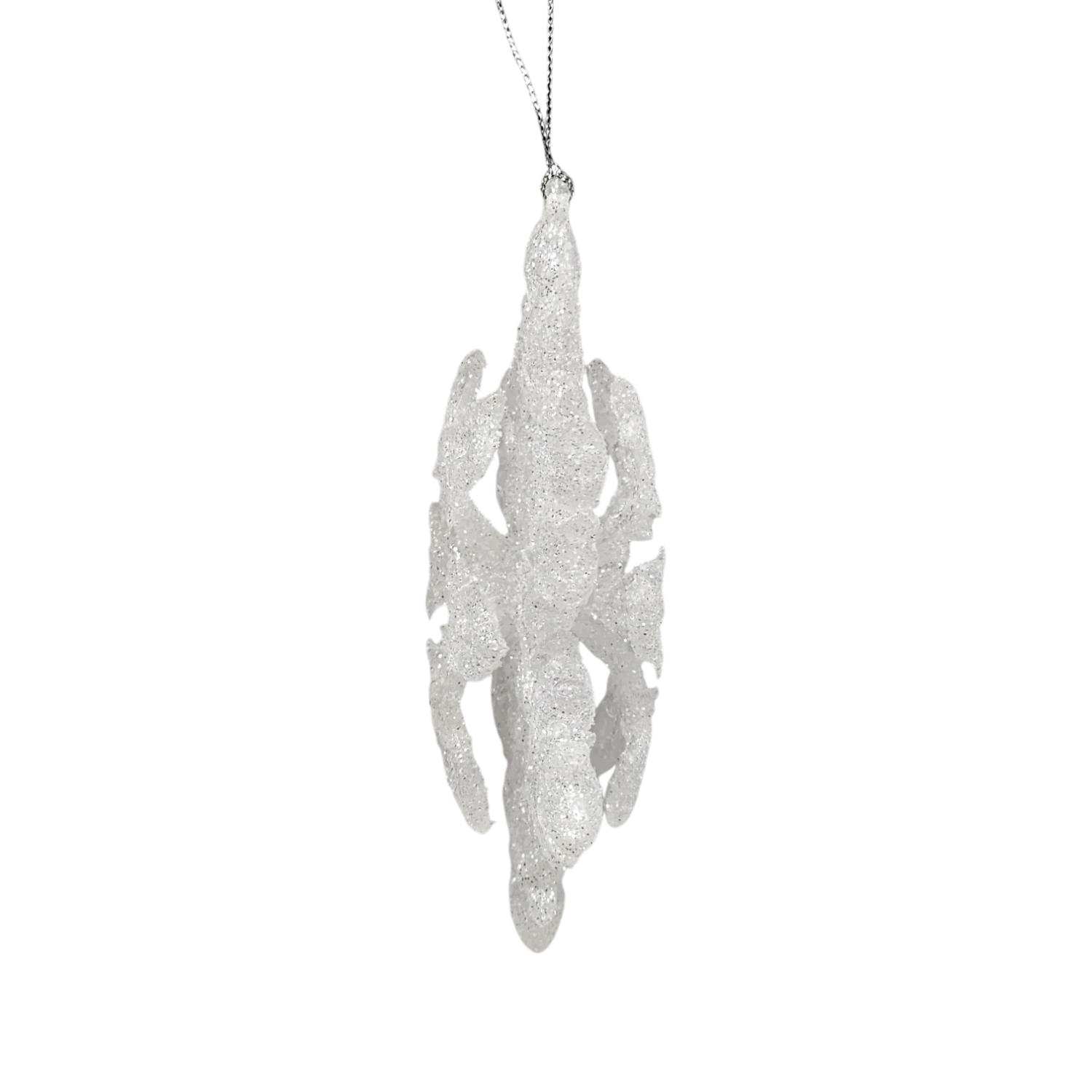 Frosted White Snowflake Ornament - 5 Inch 2 Frosted White Snowflake Ornament - 5 Inch - Image 2