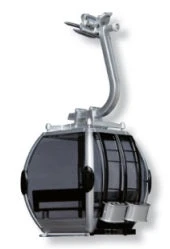 Omega III Ski Lift Cabin - Silver/Black - 1:32 Scale