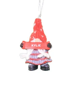Personalized Gnome Ornament (Letters J-P) - Kylie